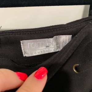 LF Skirts - LF Suede Lace Up Black Skirt LF Skirts - LF Suede Lace Up Black Skirt